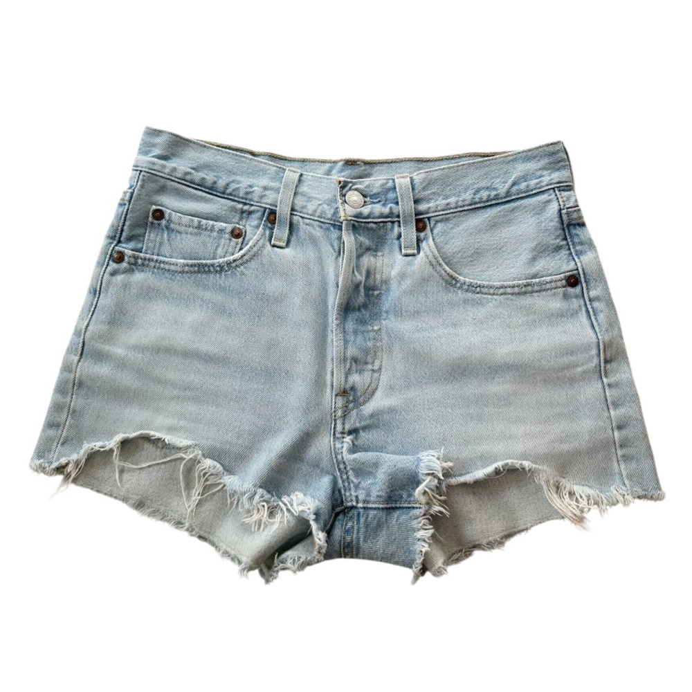 Levi's Light Blue Denim Cutoff Jean Shorts
